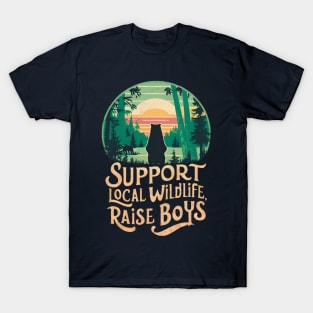 Boy mama support wildlife T-Shirt